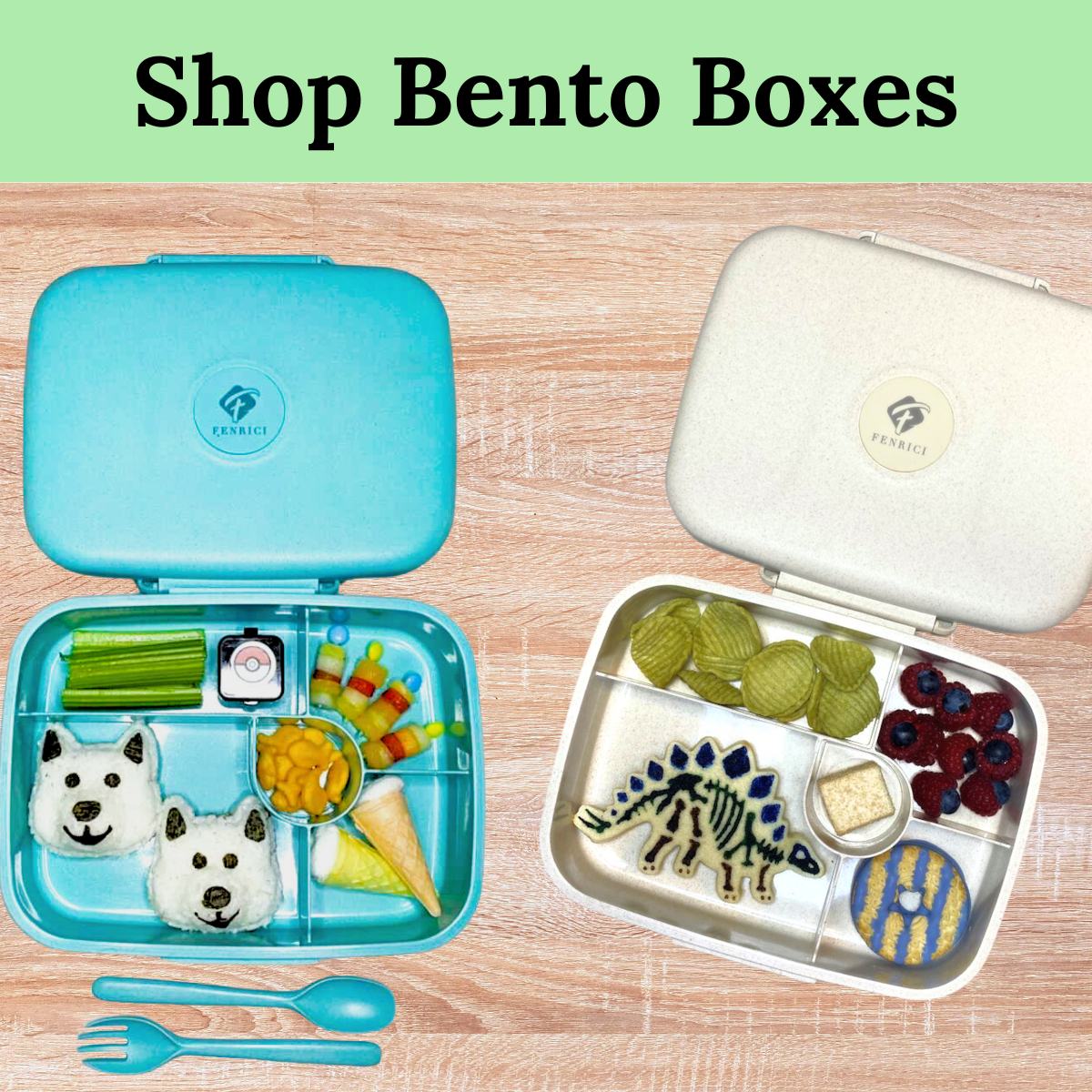 Bento Box for Kids, Fresh Green Lunch Box – Fenrici Brands