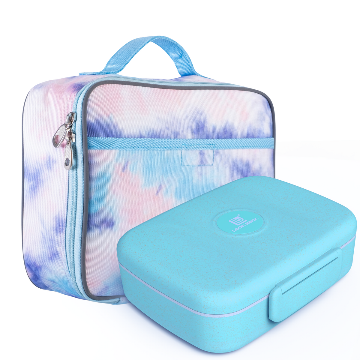 Kids Backpack and Lunch Box Set with Bento Box, Pink Tie Dye, Gives Ba –  Fenrici Brands