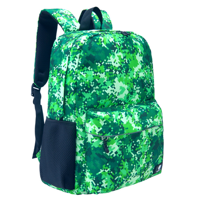 Green Pixel Kids Backpack with Laptop Compartment, Durable, Gives Back to a Great Cause, 17 Inches
