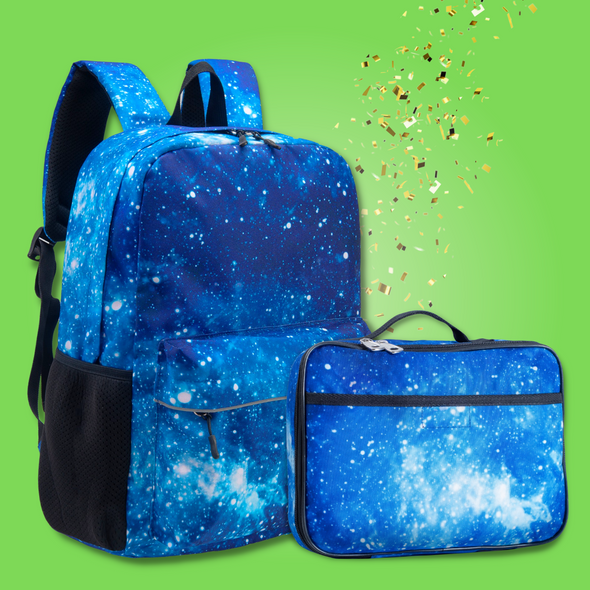 Galaxy Lunch Box, Blue - Soft-Sided, Insulated, Gives Back to a Great Cause