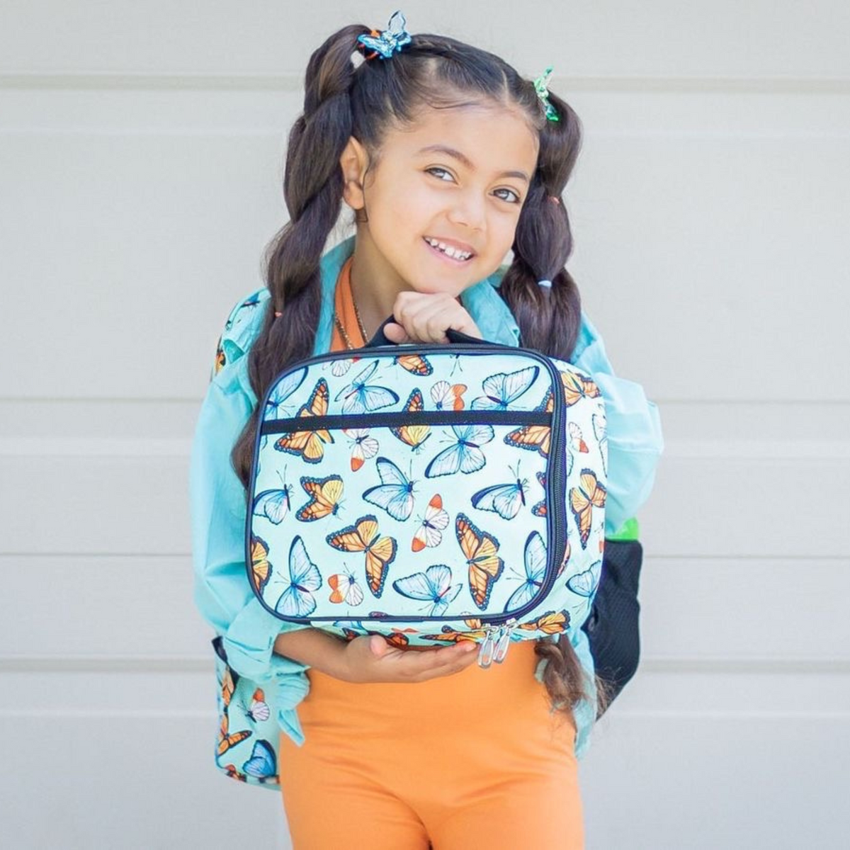 Green Pixel Kids Lunch Box - Soft-Sided, Insulated, Gives Back to A Great Cause