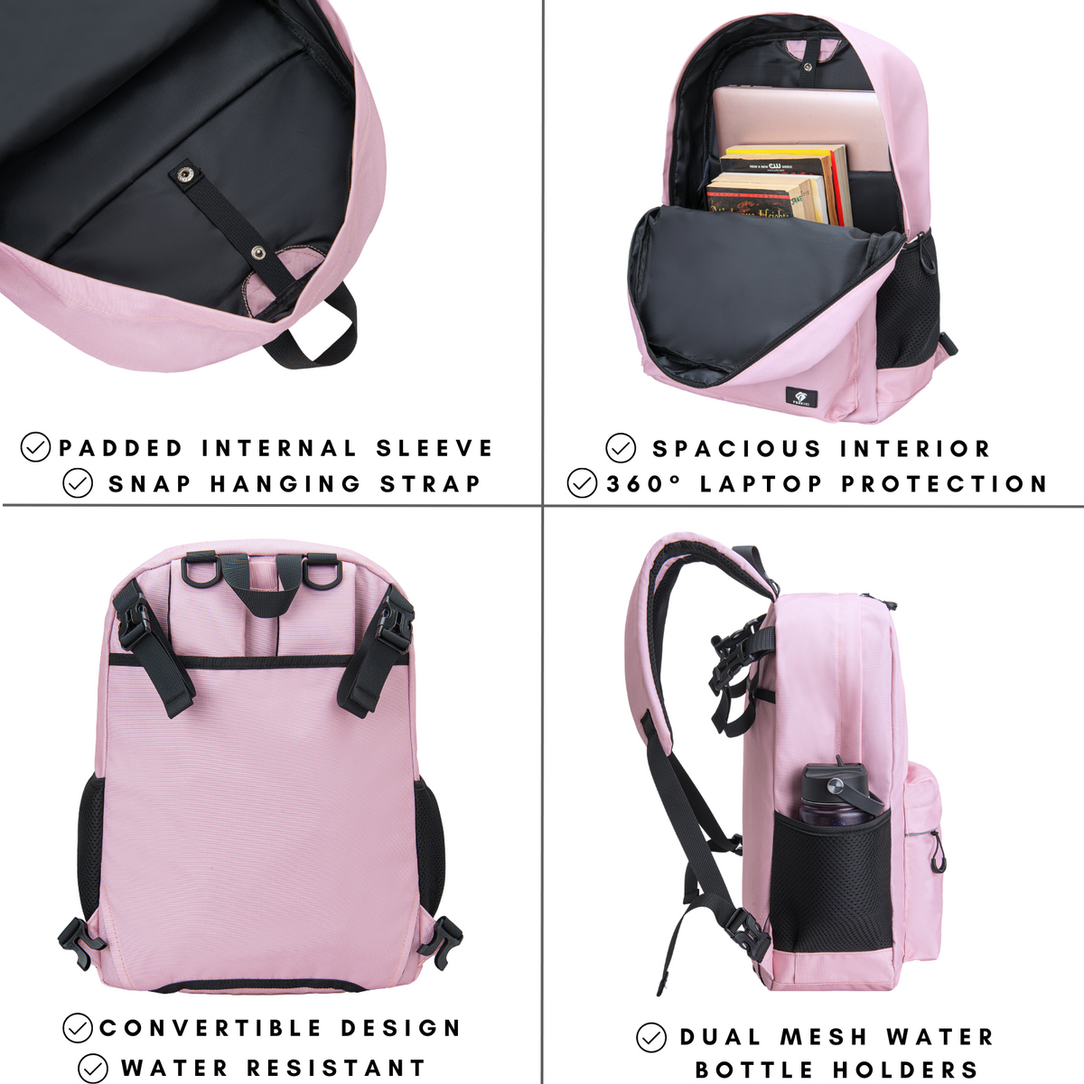 Adaptive Backpack for Kids, Pink - Wheelchair-Friendly | Fenrici Brands