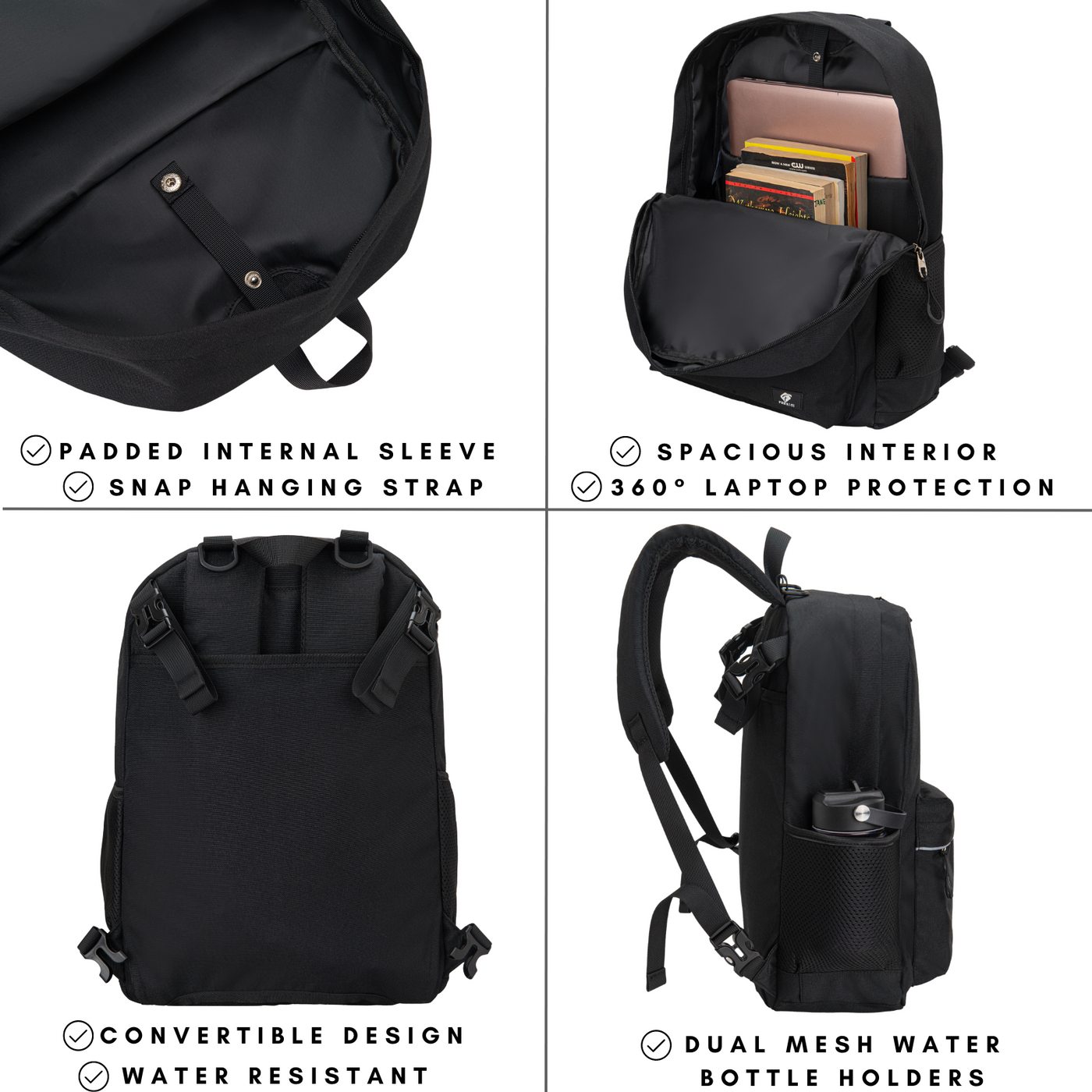 backpack with laptop sleeve and water bottle holder Fenrici Adaptive Backpack for Girls Boys for All Abilities and Ages Wheelchair Backpack with Adaptive Design Perfect for Trav