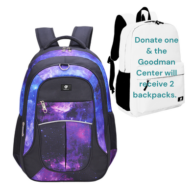 18" Galaxy Backpack with Laptop Compartment, Double Your Donation