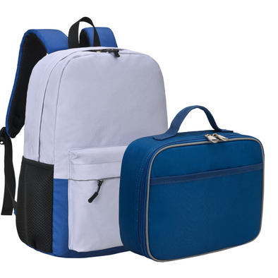 Teens Backpack and Lunch Box Set, Navy, Gives Back to Great Cause, 17 Inches