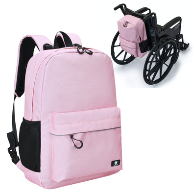 Adaptive Backpack with Laptop Compartment, Durable, Gives Back to a Great Cause, 17 Inches, Cool Pink