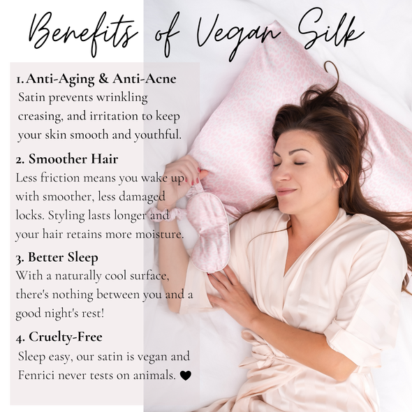 Fenrici Queen Satin Silk Pillowcase - Marble