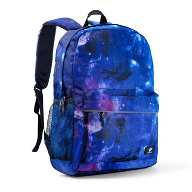 Galaxy Purple Kids Backpack with Laptop Compartment, Durable, Gives Back to a Great Cause, 16 Inches