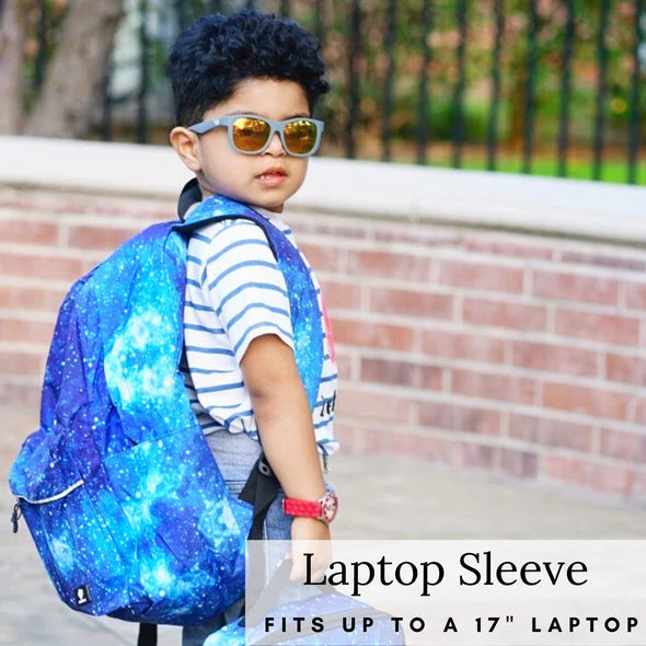 backpack with lunch bag 17 laptop Kids Backpack and Lunch Box Set with Bento Box, Blue Galaxy, Gives Bac – Fenrici Brands