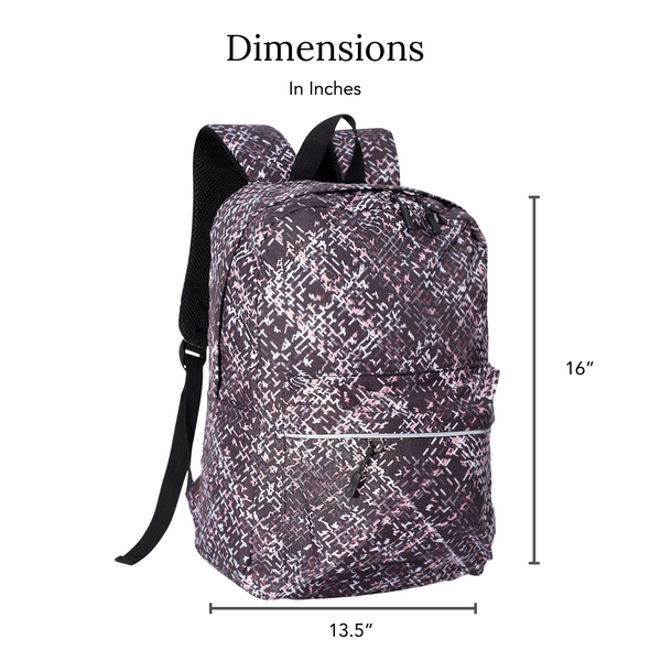 Pink Tweed Kids Backpack - with Laptop Compartment, Durable, Gives Back to a Great Cause, 16 Inches