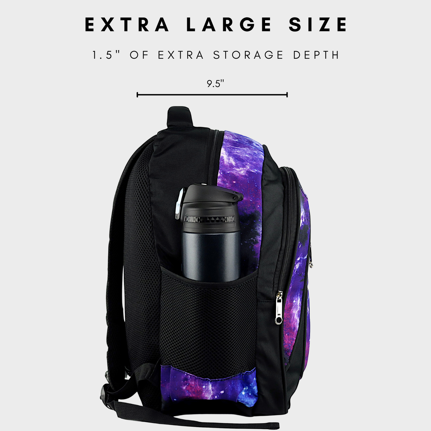 Galaxy Backpack with Laptop Compartment Purple Backpack Durable Gives Back to a Great Cause 18 Inches