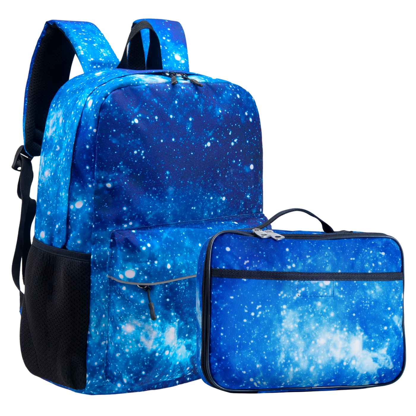 Kids Backpack and Lunch Box Set, Galaxy, Blue, Gives Back to Great