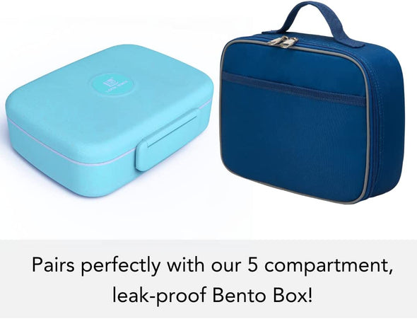 Navy Kids Lunch Box - Soft-Sided, Insulated, Gives Back to a Great Cause