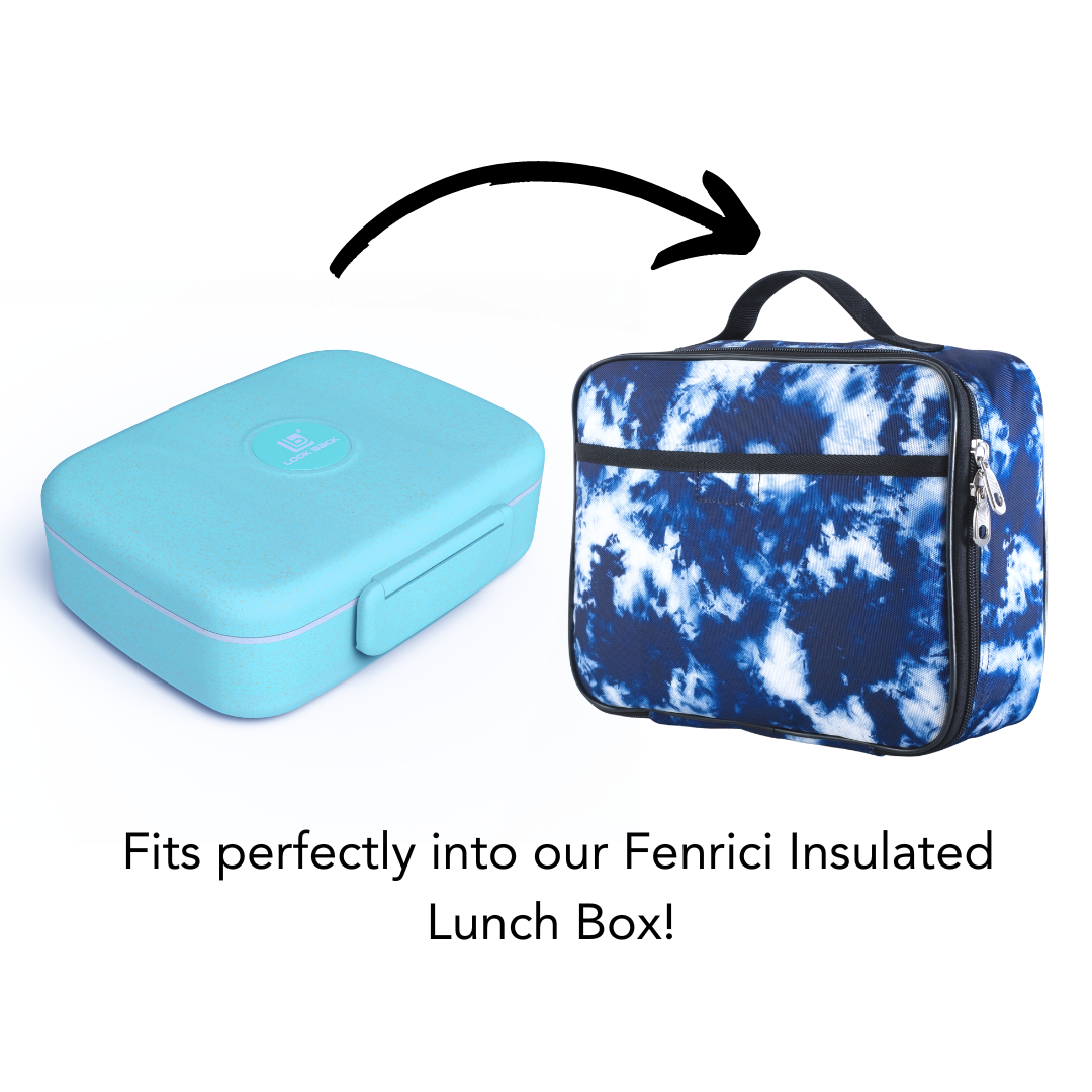 Thermos Tween Dual Lunch Box, Blue Tie Dye