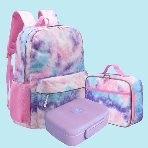 Pink Tie Dye Kids Lunch Box - Soft-Sided, Insulated, Gives Back to a Great Cause
