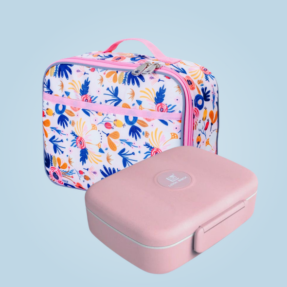 Floral Lunch Box, Pink - Soft-Sided, Insulated, Gives Back to a Great Cause
