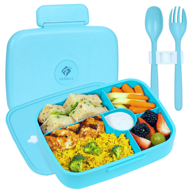 Bento Box for Kids, Cool Blue Lunch Box