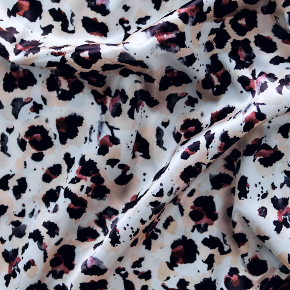 Fenrici Queen Satin Silk Pillowcase - Brown Cheetah