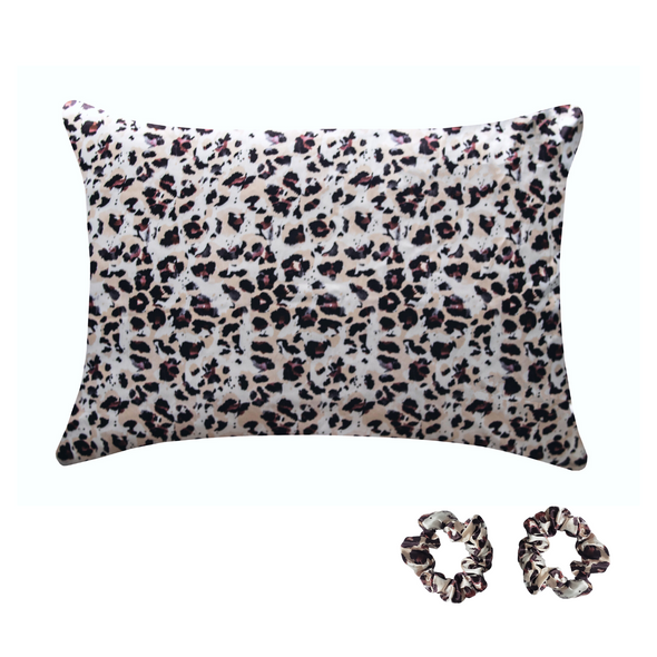 Fenrici Queen Satin Silk Pillowcase - Brown Cheetah