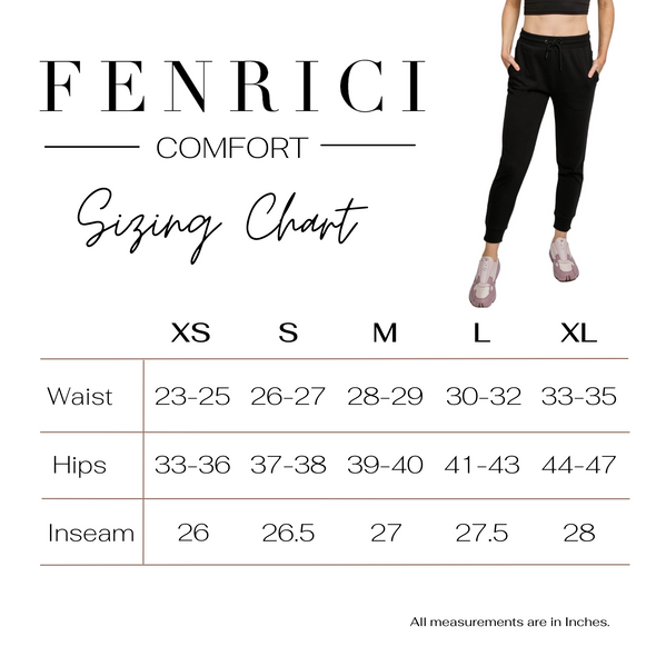 Fenrici Eco-Chic Joggers for Women -  Black