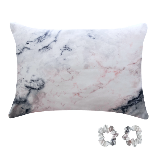 Fenrici Queen Satin Silk Pillowcase - Marble