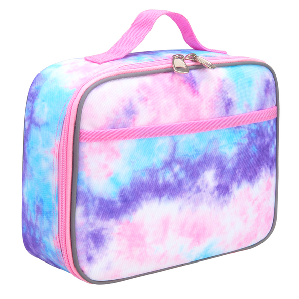Pink Tie Dye Kids Lunch Box - Soft-Sided, Insulated, Gives Back to a Great Cause