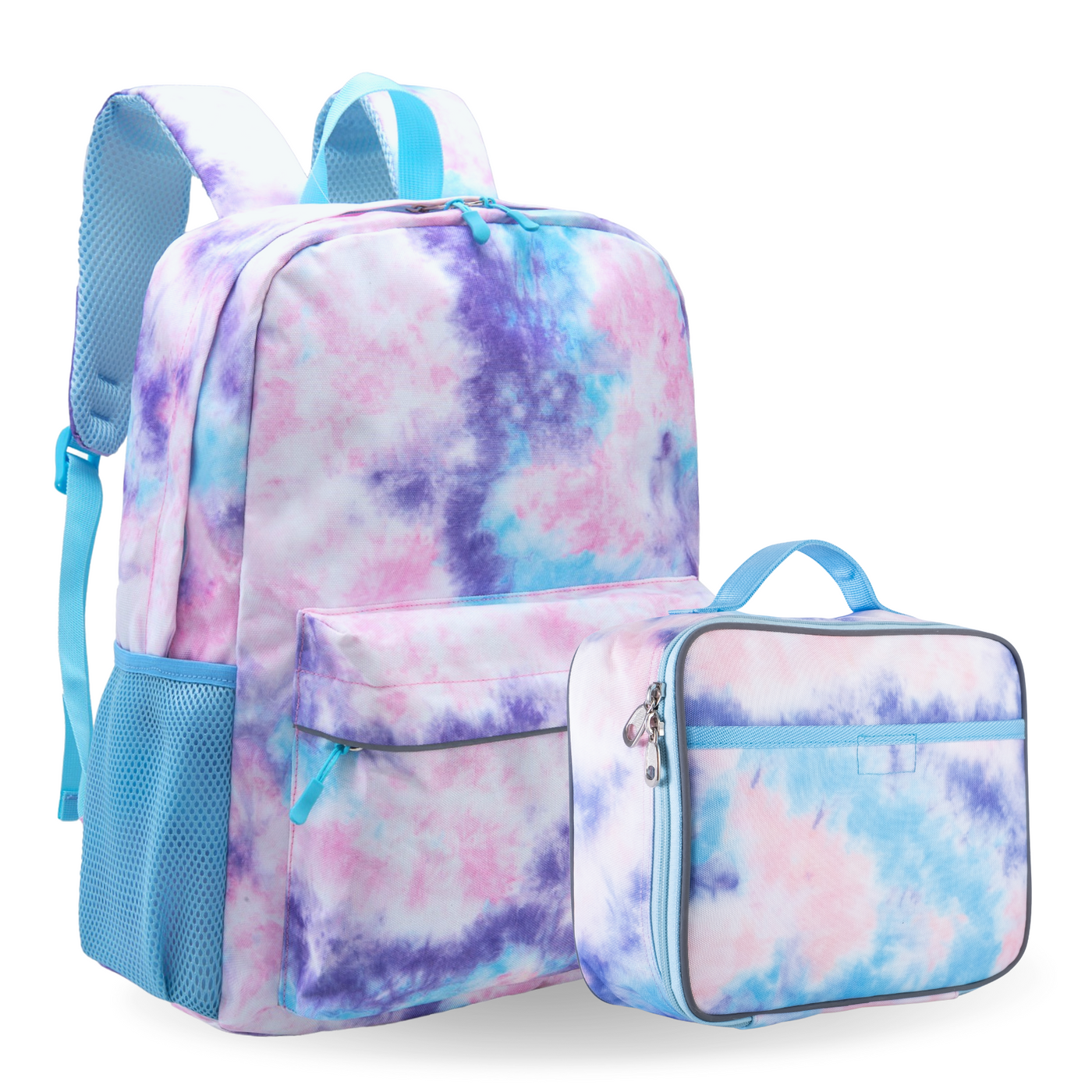 Fenrici Girls' Backpack with Lunch Box & Bento Box Matching Set, Kids'  Backpack with Laptop Compartments, Insulated Lunch Bag for Girls, Pink Tie  Dye