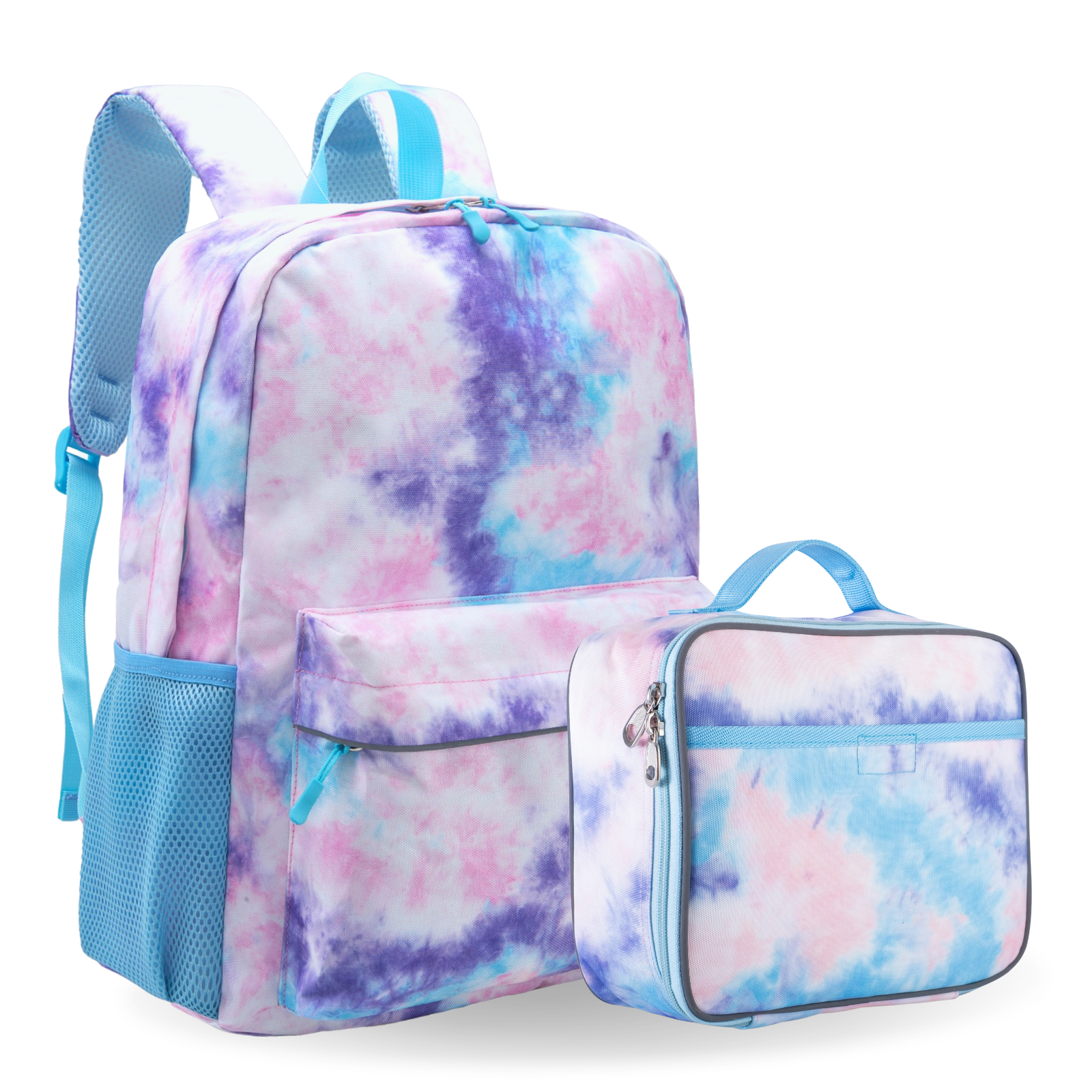 cute mini tie dye backpacks Tie Dye Backpack and Lunch Box Set, Pastel Tie Dye, 17 Inches – Fenrici Brands