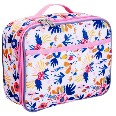 Floral Lunch Box, Pink - Soft-Sided, Insulated, Gives Back to a Great Cause