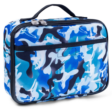 Shark Lunch Box, Blue - Soft-Sided, Insulated, Gives Back to a Great Cause